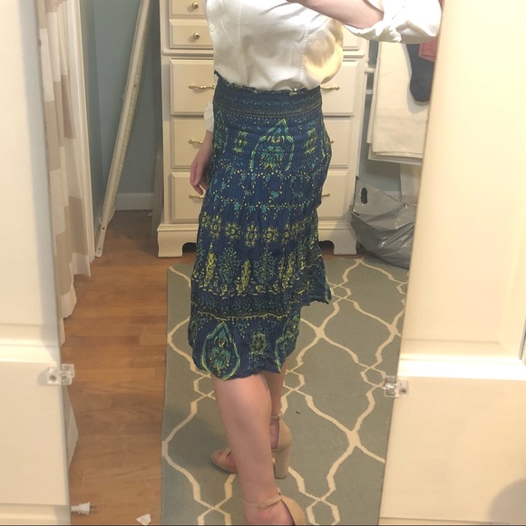 Forever 21 BOHO Accordion Skirt - Picture 4 of 11